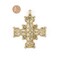 Brass Ethiopian Coptic Cross Pendant, African Abyssinian Design, Orthodox Christian Pendant for Jewelry, The Bead Chest